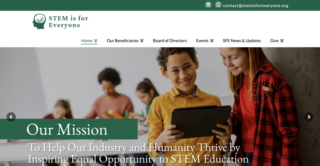 New Website - STEM is for Everyone